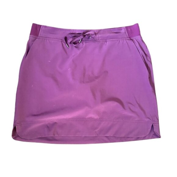 Athleta Midtown Berry Skort Skirt Womens 12 Performance Pockets - Picture 2 of 10